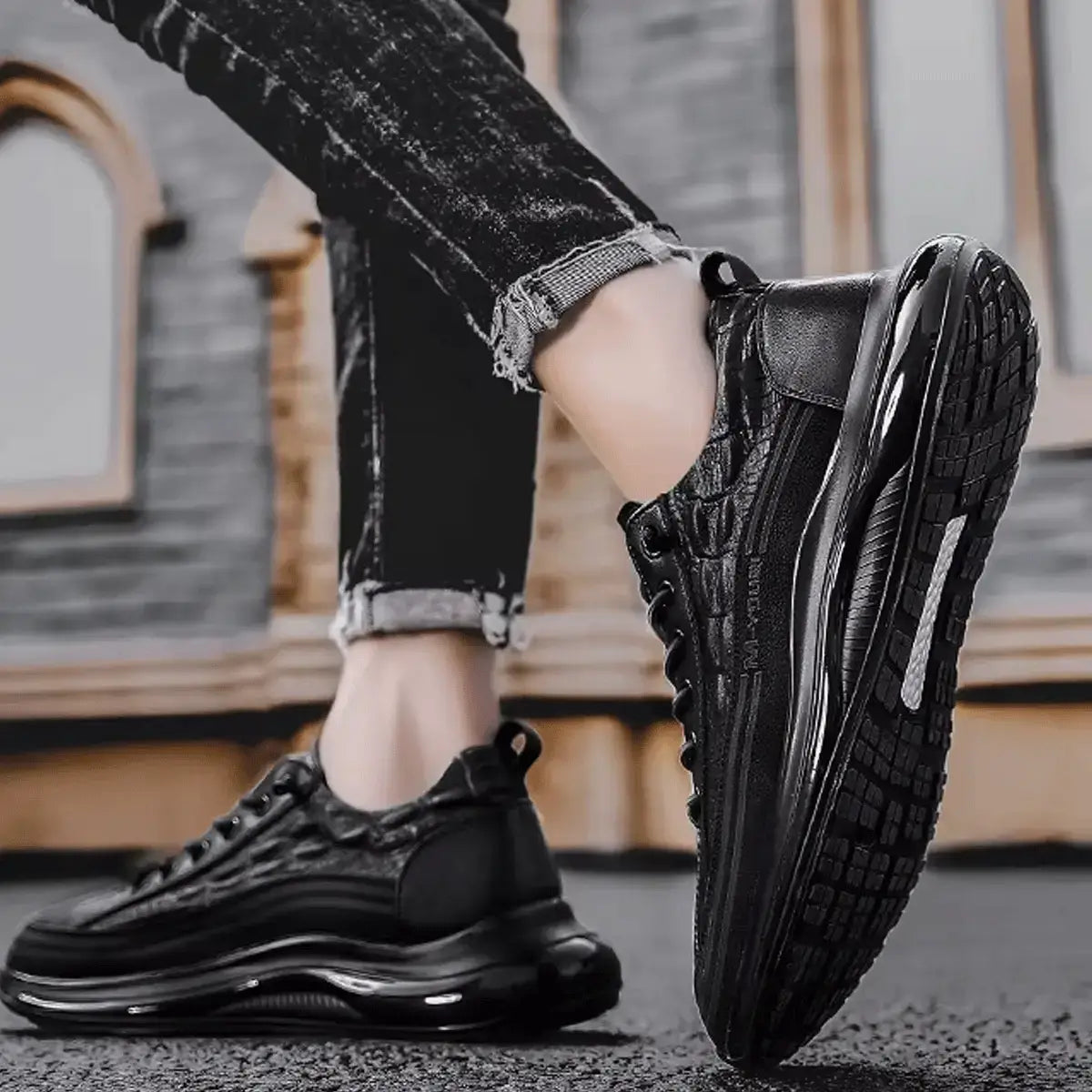 Drako® Herren Croc Skin Trainer