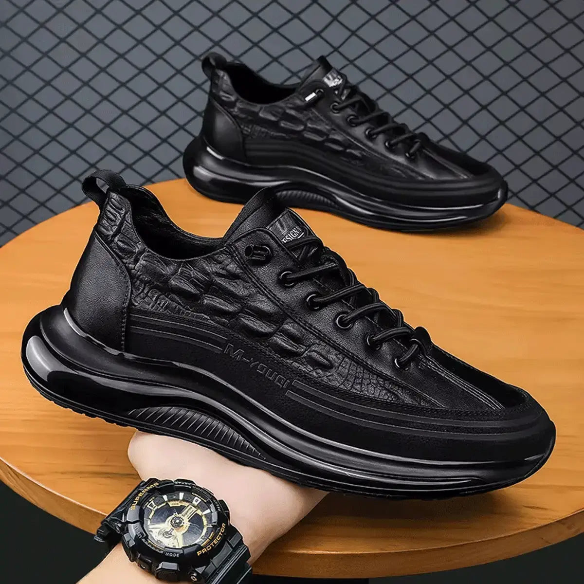 Drako® Herren Croc Skin Trainer